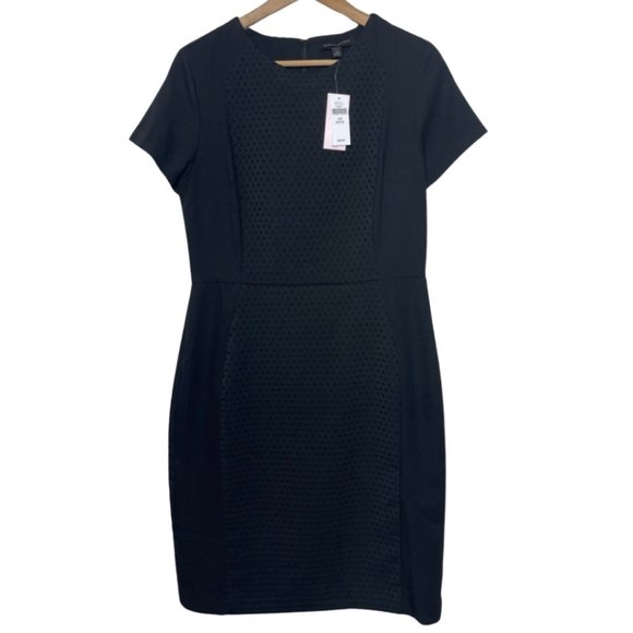 Banana Republic Dresses & Skirts - BANANA REPUBLIC | NWT Sophisticated Black Dress with Polka Dots | Size 10P